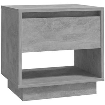 SHUMEE Nočný stolík betónovo sivý 45 × 34 × 44 cm drevotrieska, 809520