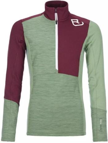 Ortovox Outdoorová mikina Fleece Light Zip Neck W Green Forest Blend L