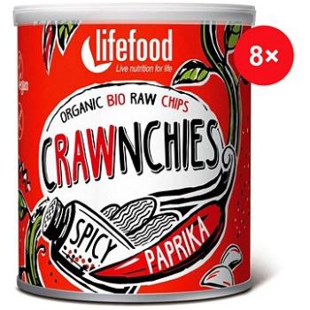 Lifefood Crawnchies, pikantné s paprikou RAW  BIO – 8 ks (1151)