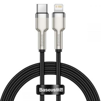 Baseus Cafule Series nabíjací / dátový kábel USB-C na Lightning PD 20W 2m, čierna