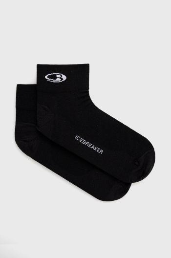 Ponožky Icebreaker Run+ Ultralight Mini pánske, čierna farba