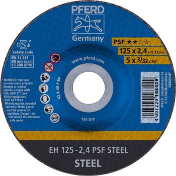 PFERD PSF STEEL 61720222 rezný kotúč lomený  125 mm 22.23 mm 25 ks