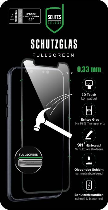 Scutes Deluxe 3D ochranné sklo na displej smartfónu Vhodné pre: iPhone 11 Pro Max, iPhone XS Max 1 ks