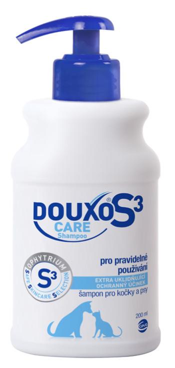 Douxo S3 Care Šampón pre každodennú starostlivosť pre psy a mačky 200 ml