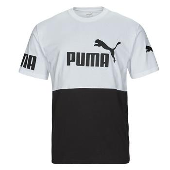 Puma  Tričká s krátkym rukávom PUMA POWER COLORBLOCK  Biela