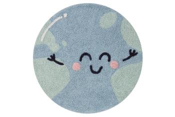 Ourbaby world washable rug 31975-0 kruh priemer 100 cm modrá zelená