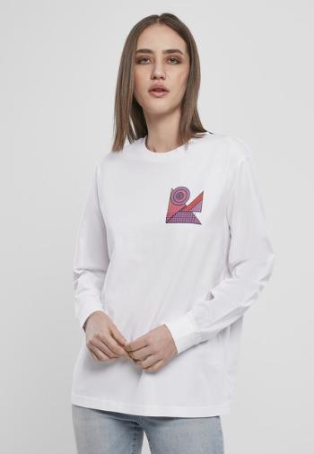 Mr. Tee Ladies Abstract Colour Longsleeve white - S