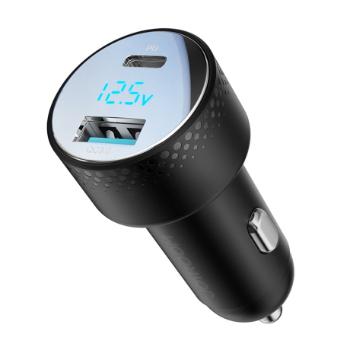 Joyroom JR-CCD01 autonabíjačka USB / USB-C 53W, čierna