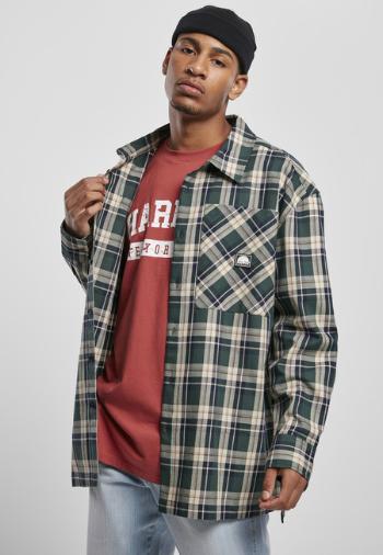 Southpole Check Flannel Shirt green - S