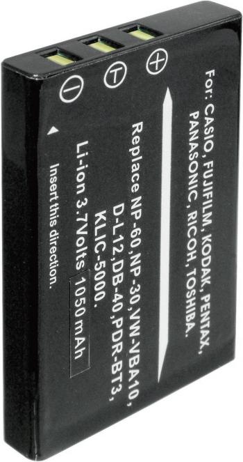 Conrad energy 250602 akumulátor do kamery Náhrada za orig. akumulátor NP-60, NP-30, KLIC-5000, D-L12, LI-20B 3.7 V 900 m