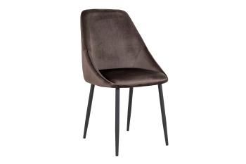 Norddan 25852 Dizajnová stolička Lashanda sivohnedý zamat
