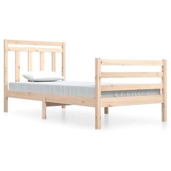 Rám postele masívne drevo 100 × 200 cm, 3105305