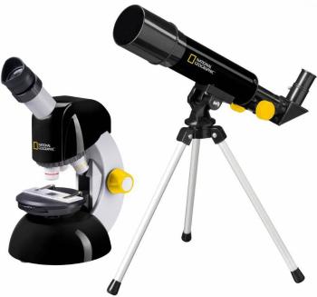 National Geographic Teleskop + Mikroskop Set teleskop zameriavacia achromatický Zväčšenie 18 do 29 x