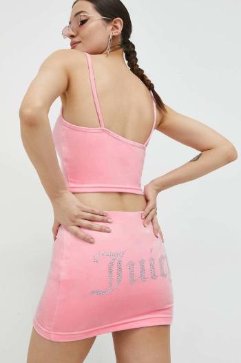 Sukňa Juicy Couture ružová farba, mini, puzdrová