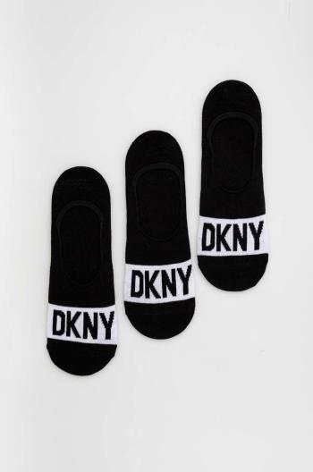 Ponožky Dkny 3-pak pánske, čierna farba