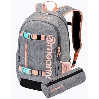 Meatfly BASEJUMPER Backpack, Pink/Grey Heather (8590202028459)