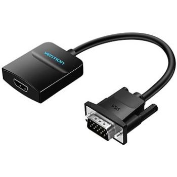Vention VGA to HDMI Converter with Female Micro USB and Audio Port 0,15 m Black (ACNBB)