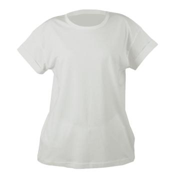 Mantis Voľné dámske tričko s krátkym rukávom - Biela | L