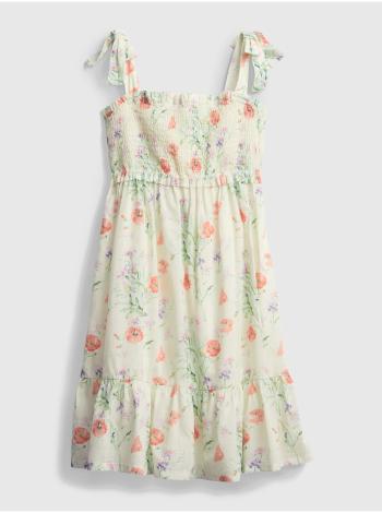 Detské šaty smocked floral dress Béžová