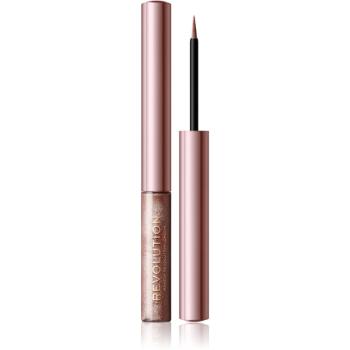 Makeup Revolution Super Flick tekuté linky na oči odtieň Rose Gold 2,4 ml