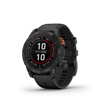 GARMIN FENIX 7 PRO SOLAR, SLATE GRAY STAINLESS STEEL, BLACK BAND 010-02777-01