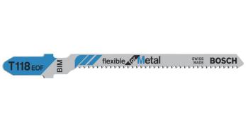Bosch Accessories 2608634237 Jigsaw blade T 118 EOF Flexible for Metal 5 ks