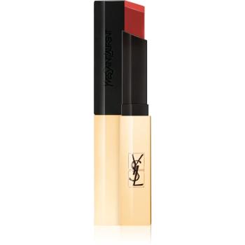 Yves Saint Laurent Rouge Pur Couture The Slim tenký zmatňujúci rúž s koženým efektom odtieň 9 Red Enigma 2,2 g