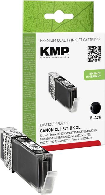 KMP Ink náhradný Canon CLI-571 BK XL kompatibilná  foto čierna C107BKX 1568,0001