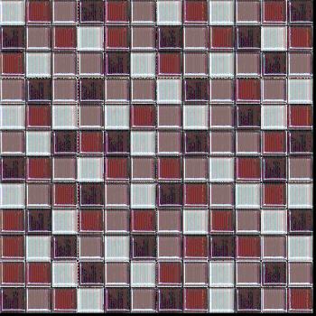 Sklenená mozaika Premium Mosaic hnědá 30x30 cm lesk MOS25MIX6