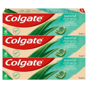 COLGATE Natural Extracts Aloe Vera zubná pasta 3 x 75ml