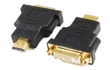 Kabel CABLEXPERT A-HDMI-DVI-3 red. HDMI na DVI, M/F, zlacené kontakty, černá