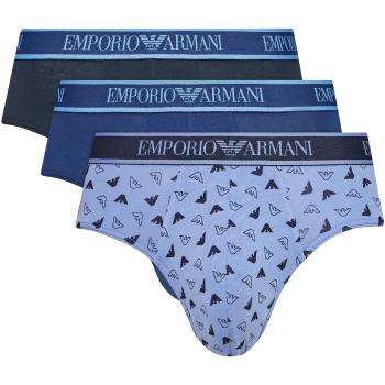 Emporio Armani EA7  3 PACK BRIEF 112132 4F717  Spodky Modrá