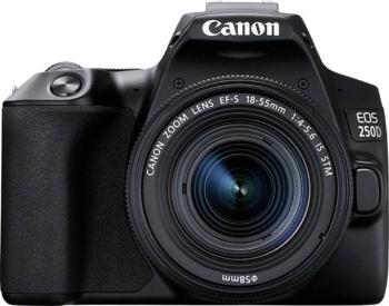 Canon EOS 250 D digitálna zrkadlovka inkl. EF-S 18-55 mm IS 25.80 Megapixel čierna 4K video, bluetooth, otočný a naklápa