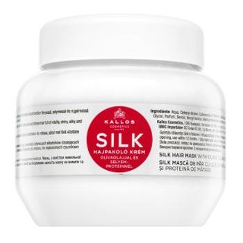 Kallos Silk Hair Mask uhladzujúca mask pre hrubé a nepoddajné vlasy 275 ml