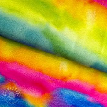 Úplet VISCOSE LYCRA HEAVY Tie dye design C digital print