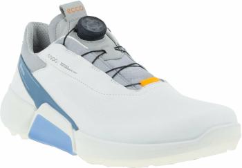 Ecco Biom H4 BOA Mens Golf Shoes White/Retro Blue 44