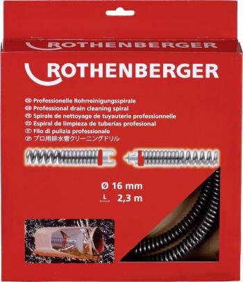 Rothenberger 72433 hriadeľ čističe rúrok 230 cm Vonkajší Ø 16 mm