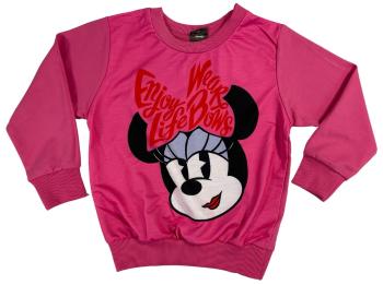 Setino Dievčenská mikina - Minnie Mouse tmavoružová Veľkosť - deti: 116