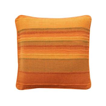 Blancheporte Ručne tkaná pruhovaná obliečka na vankúš, súprava 2 ks oranžová obliečka na vankúš 40x40cm,2ks