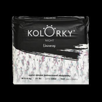 KOLORKY Night - M (5-8 kg) nočné jednorázové ekoplienky 21 ks