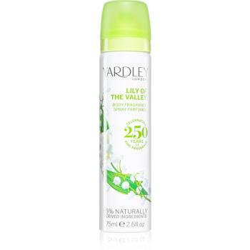 Yardley Lily Of The Valley telový sprej pre ženy 75 ml