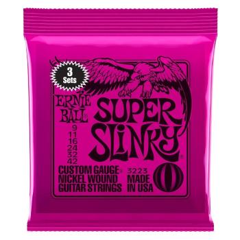 Ernie Ball Slinky Nickel 3-Pack Super.009-.042