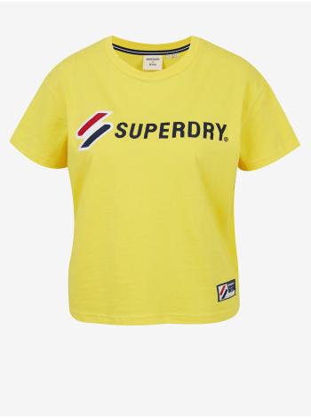 Tričká s krátkym rukávom pre ženy Superdry - žltá