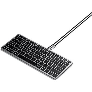 Satechi Slim W1 USB-C BACKLIT Wired Keyboard – Space Grey – US (ST-UCSW1M)
