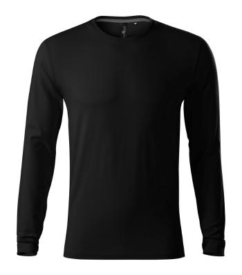 MALFINI Pánske tričko s dlhým rukávom Brave - Čierna | XXL