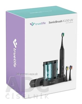 TrueLife SonicBrush K150 UV sonická zubná kefka + nabíjacia základňa s UV sterilizátorom a puzdro, 1x1 set