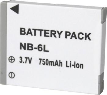 Náhradné batérie pre kamery Conrad Energy NB-6L, 3,7 V, 600 mAh