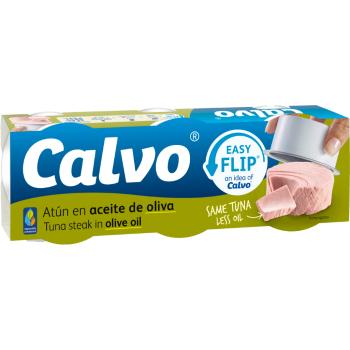 CALVO Tuniak v olivovom oleji 3 x 65 g