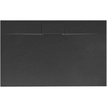 REA - Sprchová vanička Bazalt Long Black 80x100 REA-K3323