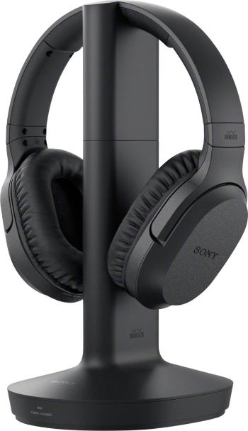 Sony MDR-RF895RK bezdrôtové TV slúchadlá Over Ear cez uši regulácia hlasitosti čierna